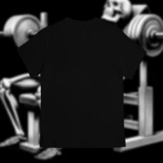 Playera Mi pasión press de banca, mi debilidad las cuarentonas Espalda