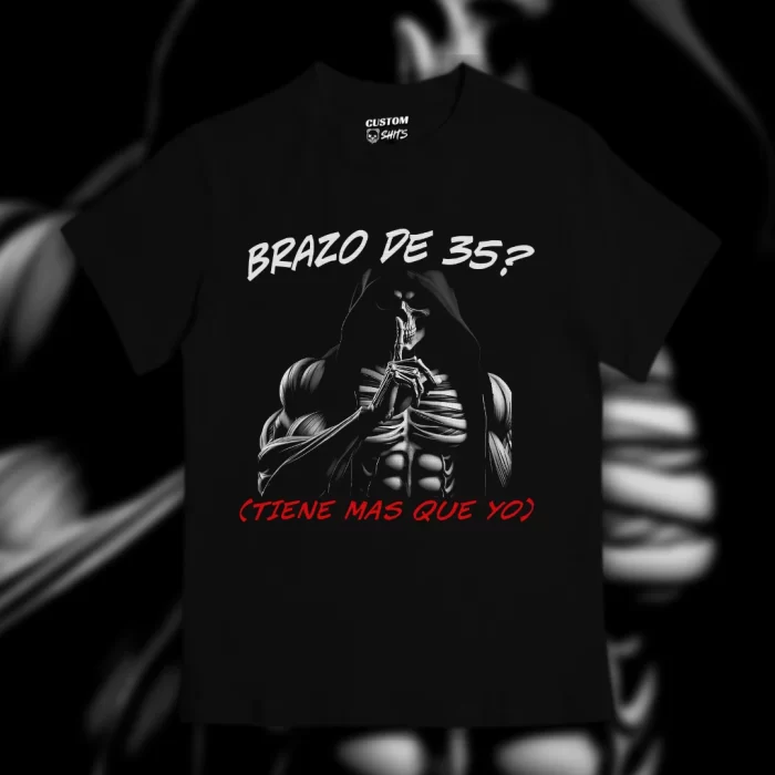 Playera ¿Brazo de 35? (Tiene más que yo)