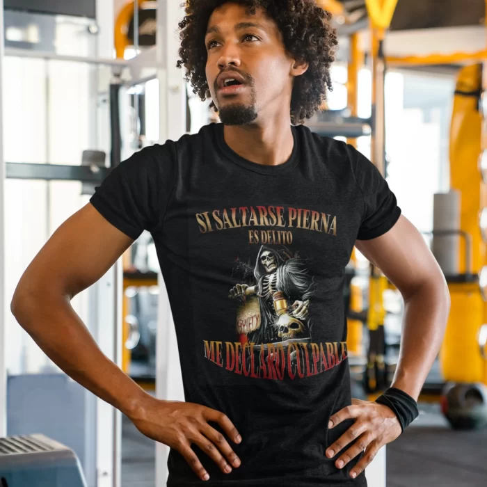 Si saltarse pierna es un delito me declaro culpable Modelo