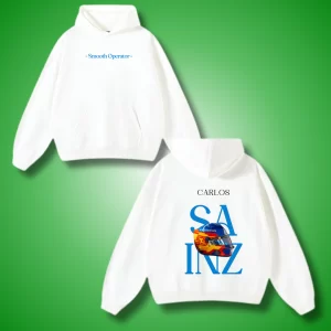 Carlos SAINZ Helmet - Hoodie Blanca