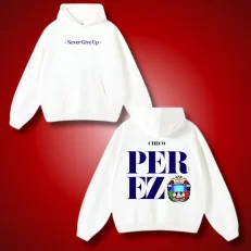 Checo PEREZ Helmet - Hoodie Blanca