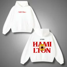 Lewis HAMILTON Helmet - Hoodie Blanca