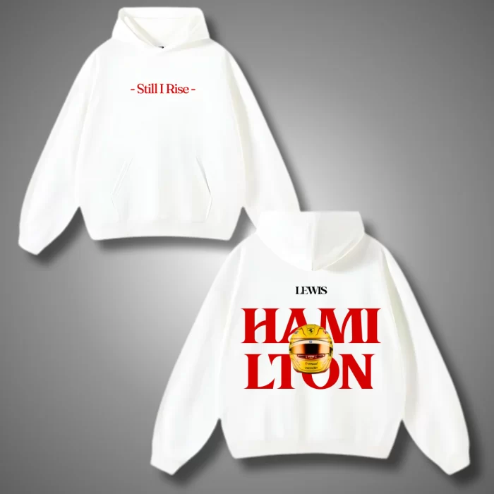 Lewis HAMILTON Helmet - Hoodie Blanca