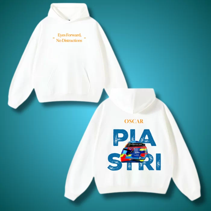 Oscar PIASTRI Helmet - Hoodie Blanca