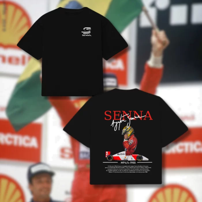 Playera Ayrton Senna MP4 - Boxy Fit
