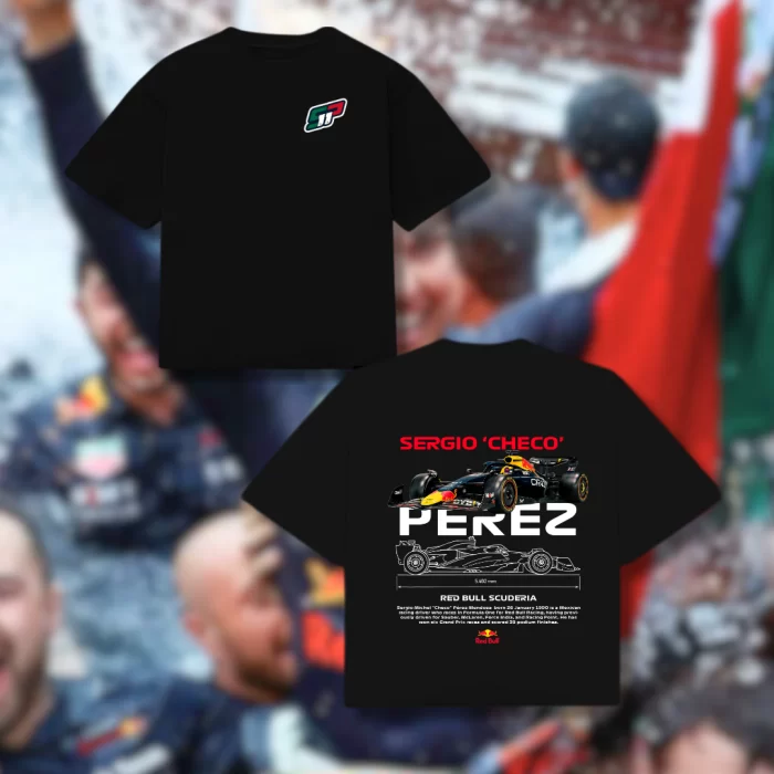 Playera F1 Checo Pérez SP 11 - Boxy Fit Negra
