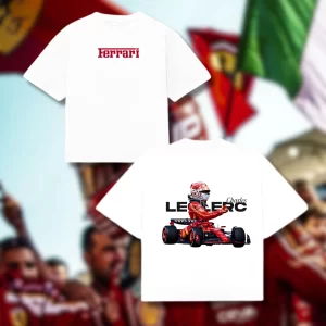Playera Ferrari Charles Leclerc Monoplaza - Boxy Fit
