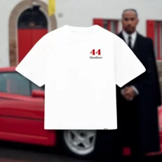 Playera Ferrari Lewis Hamilton 44 - Boxy Fit Pecho