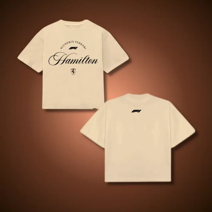 Playera Lewis Hamilton Ferrari - Boxy Fit Arena