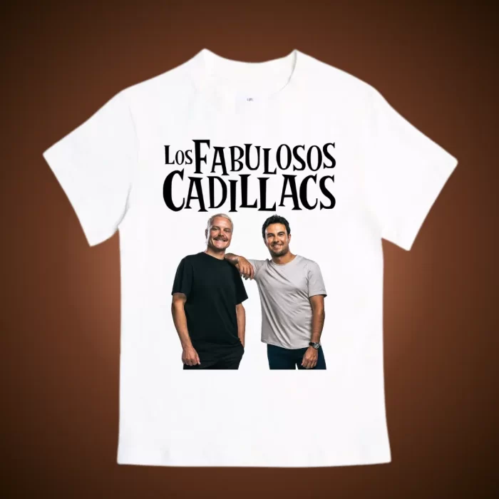 Los Fabulosos Cadillacs - Playera Blanca Pecho