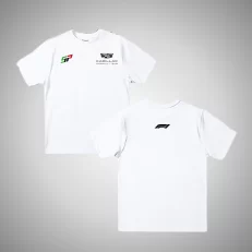 Playera Cadillac F1 Sergio Pérez Tricolor - Blanca