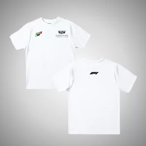 Playera Cadillac F1 Sergio Pérez Tricolor - Blanca
