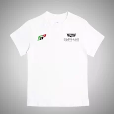 Playera Cadillac F1 Sergio Pérez Tricolor - Blanca Pecho